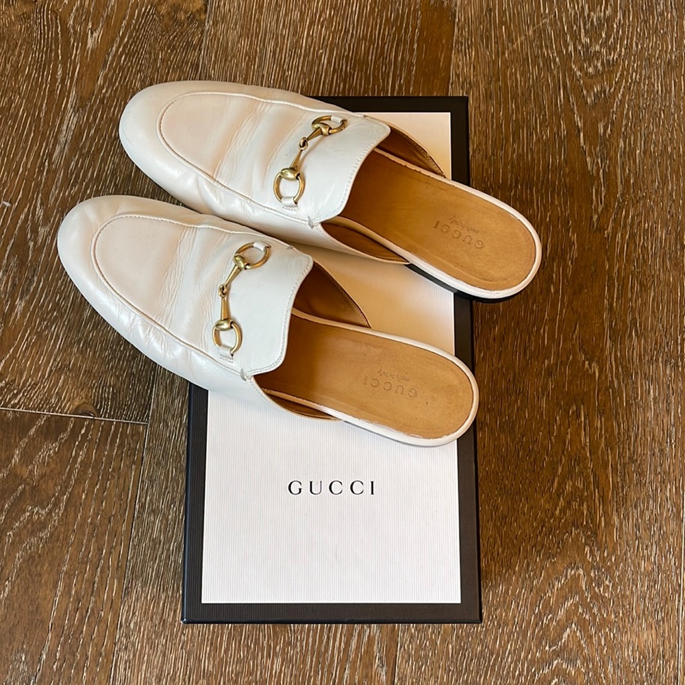 Gucci Princetown Leather Mules